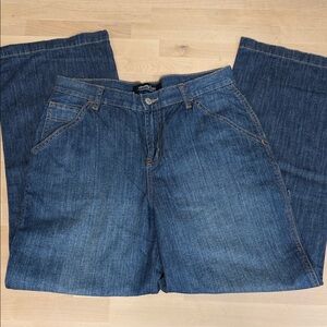 LONDONJEAN Dark Blue Flare Jeans cargo